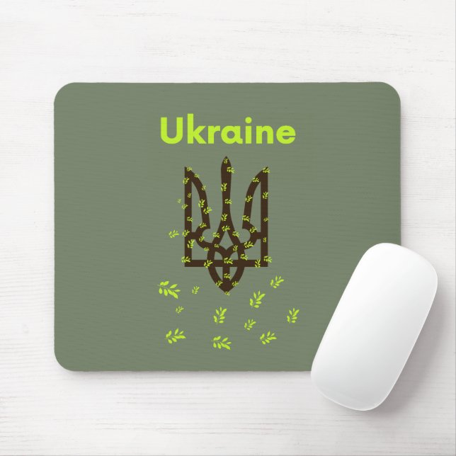 Alfombrilla De Ratón Tridente de Ucrania (Con ratón)