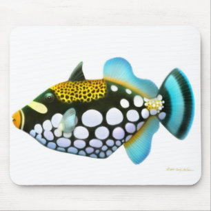 Alfombrilla De Ratón Triggerfish Mousepad del payaso