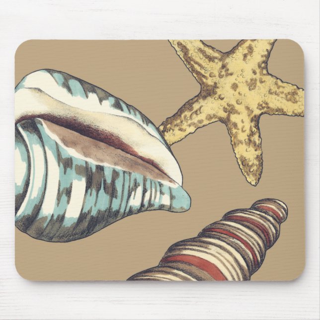 Alfombrilla De Ratón Trío de Shell en Khaki (Frente)