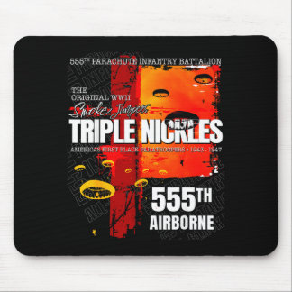 Alfombrilla De Ratón Triple Nickles 555º Batallón de Paracaidistas Smok