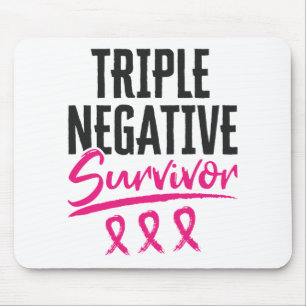 Alfombrilla De Ratón Triple sobreviviente negativo TNBC Cáncer de Mama