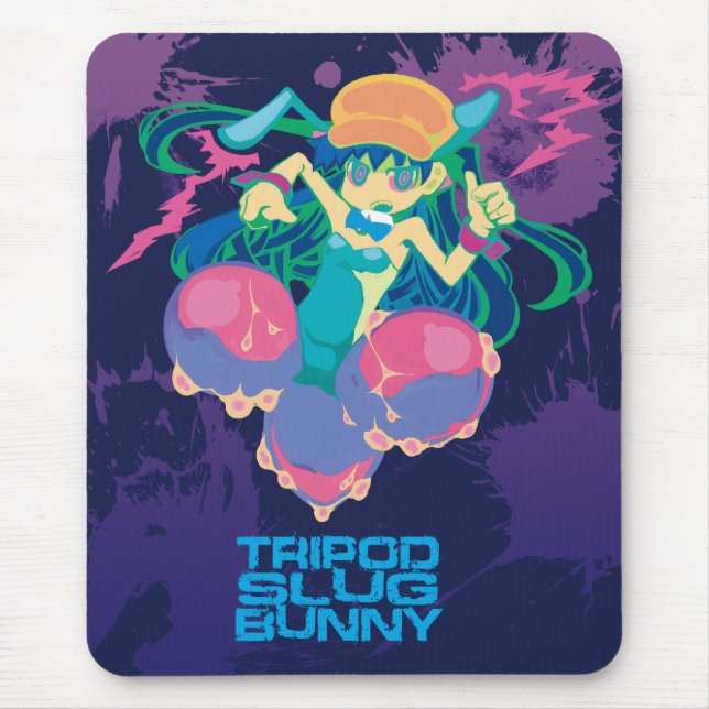 Alfombrilla De Ratón "TRIPOD SLUG BUNNY"mousepad (Frente)