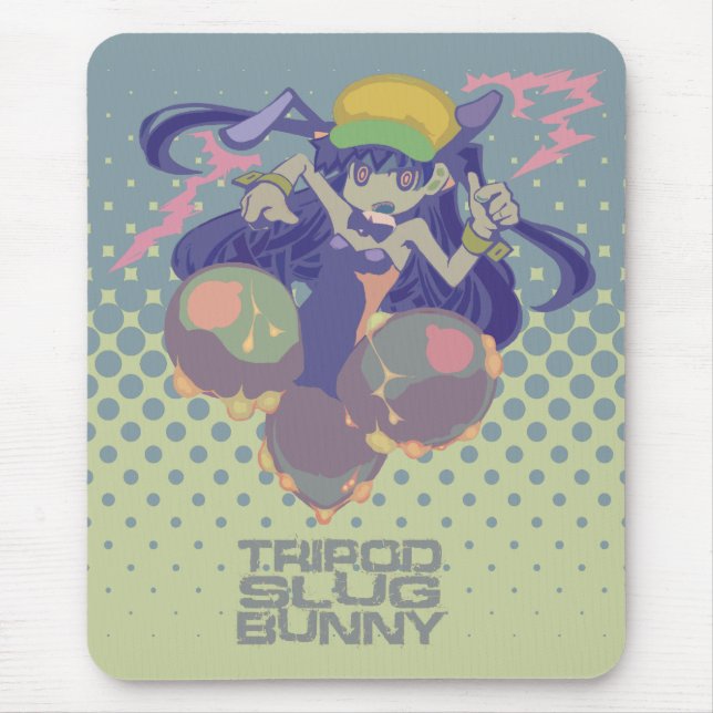 Alfombrilla De Ratón "TRIPOD SLUG BUNNY"mousepad (Frente)