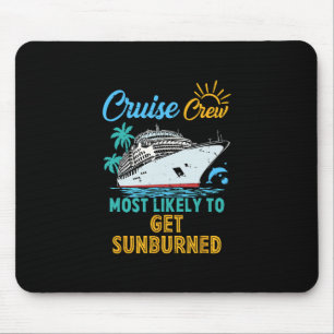 Alfombrilla De Ratón Tripulación de crucero familiar divertido retro má