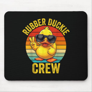 Alfombrilla De Ratón Tripulación de patito de goma crucero grupo coinci
