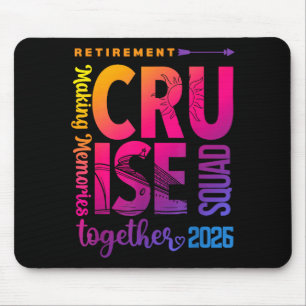 Alfombrilla De Ratón Tripulación del crucero de jubilación Tie Dye 2026