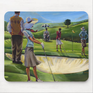 Alfombrilla De Ratón Trish Biddle - golf de las señoras