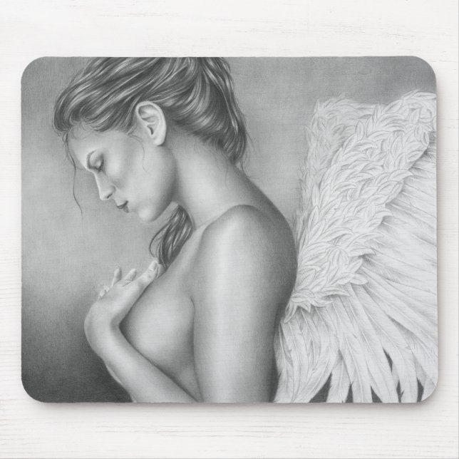 Alfombrilla De Ratón Tristeza de un ángel Mousepad (Frente)