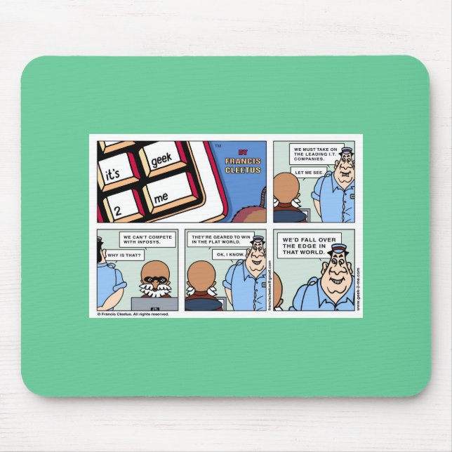 Alfombrilla De Ratón ¡Triunfo en un mundo plano! (Frente)