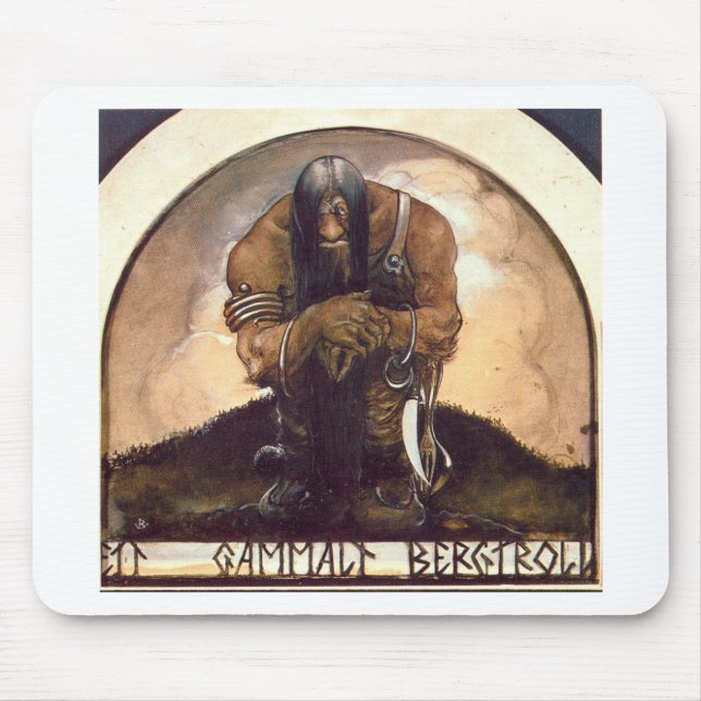 Alfombrilla De Ratón troll-clipart-4 (Frente)