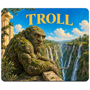 Alfombrilla De Ratón Troll, Monstruo de Fantasía Gótica