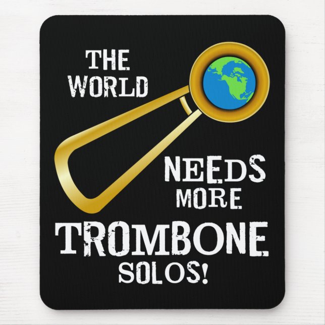 Alfombrilla De Ratón Trombone Solos (Frente)