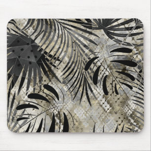 Alfombrilla De Ratón Tropical, Botánica, piel de serpiente, hojas, palm