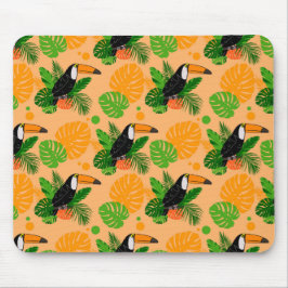 Alfombrilla De Ratón Trópico Toucan Bird Seamless Pattern