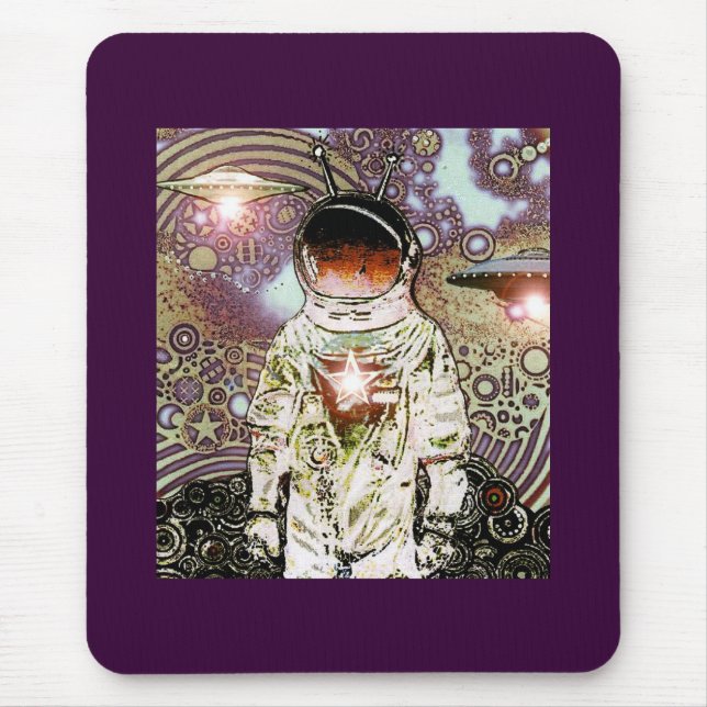 Alfombrilla De Ratón Trozos de Espacio - Astronauta -V- (Frente)