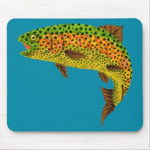 Alfombrilla De Ratón Trucha arco iris de hoja de lápiz 1