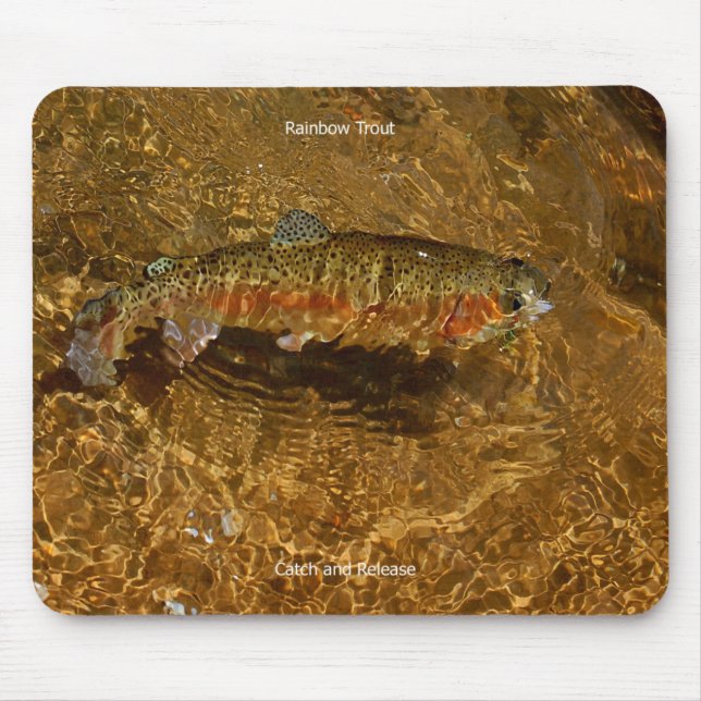Alfombrilla De Ratón Trucha arco iris Mousepad (Frente)