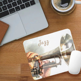 Alfombrilla De Ratón Trucha de latón de jazz y flugelhorn