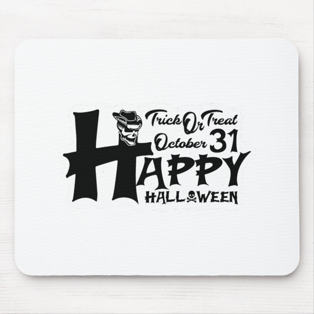 Alfombrilla De Ratón ¡Truco o trato! 31 de octubre - Feliz Halloween (Frente)