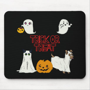 Alfombrilla De Ratón Truco o trato a los fantasmas de Halloween