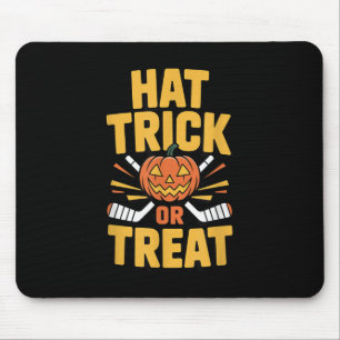 Alfombrilla De Ratón Truco o trato calabaza Halloween hockey sobre hiel