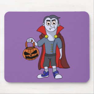 Alfombrilla De Ratón Truco y trato a un vampiro en Halloween