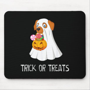 Alfombrilla De Ratón Trucos o Tratamientos Perro Fantasma Divertido Hal