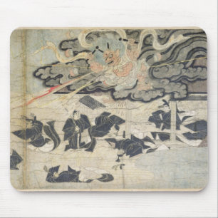 Alfombrilla De Ratón Trueno del demonio, capilla de Tenjin, período de