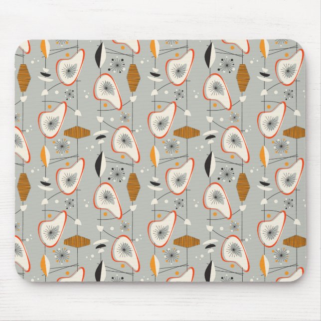 Alfombrilla De Ratón Trullo geométrico y modelo azul (Frente)