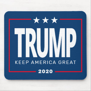 Alfombrilla De Ratón Trump 2020 Mantén a Estados Unidos grande - azul