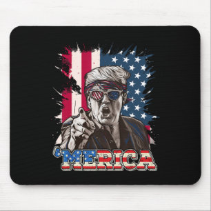 Alfombrilla De Ratón Trump 2024 4 De Julio Bandera Patriótica Estadouni
