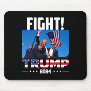 Alfombrilla De Ratón Trump 2024 lucha contra el primer mitin de Trump