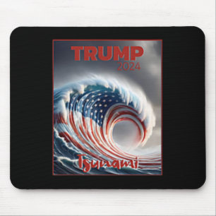 Alfombrilla De Ratón Trump 2024 Ola Roja Tsunami Elección EEUU Votación