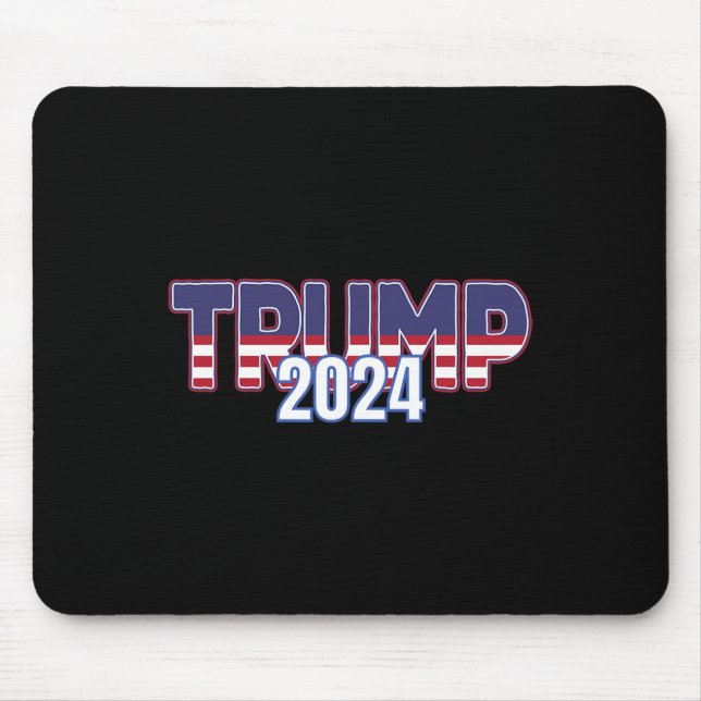 Alfombrilla De Ratón Trump 2024 para presidente conservador republicano (Frente)