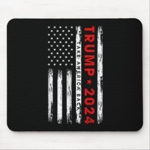 Alfombrilla De Ratón Trump 2024 Recuperemos América Bandera Americana P