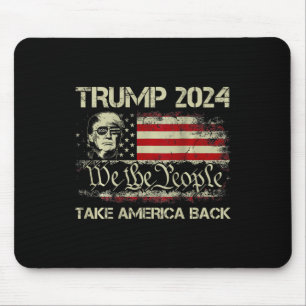 Alfombrilla De Ratón Trump 2024 recuperó la bandera estadounidense (a l