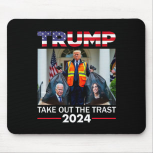 Alfombrilla De Ratón Trump 2024 saca de la basura la basura de Trump