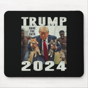 Alfombrilla De Ratón Trump 2024 Salva El Debate De Los Gatos