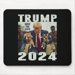 Alfombrilla De Ratón Trump 2024 Salva El Debate De Los Gatos