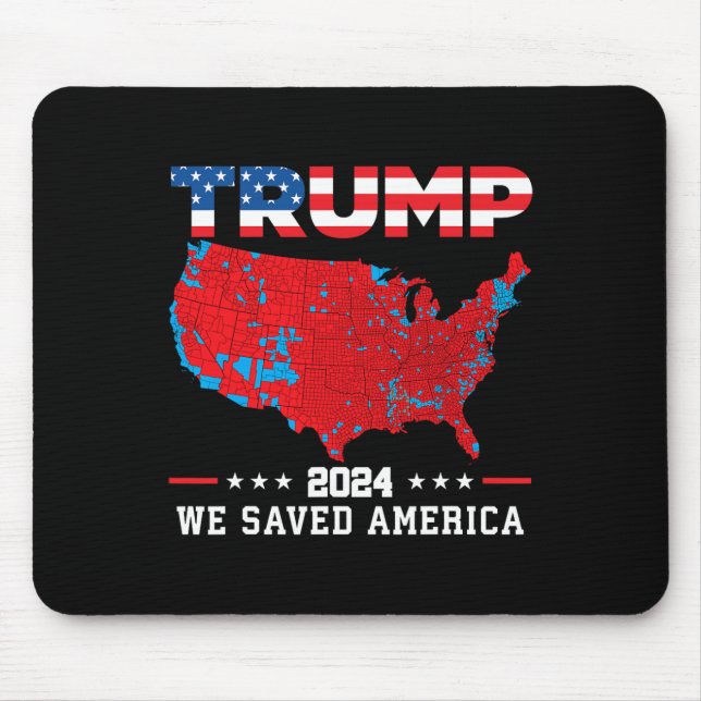 Alfombrilla De Ratón Trump 2024 Salvamos El Mapa Estadounidense De Las  (Frente)