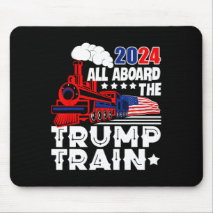 Alfombrilla De Ratón Trump 2024 Todo A Bordo Del Tren De Trump En Estad
