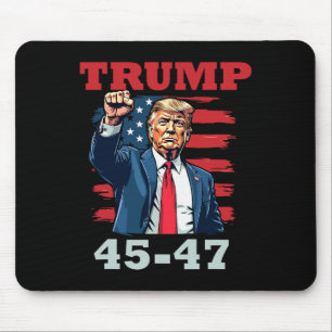Alfombrilla De Ratón Trump 45-47: Audaz diseño presidencial para Trump