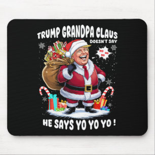 Alfombrilla De Ratón Trump Abuelo Claus Yo Yo Yo Navidades