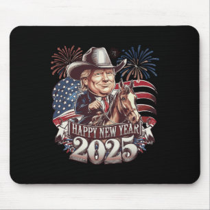 Alfombrilla De Ratón Trump Año Nuevo 2025 Caballo patriótico Trump