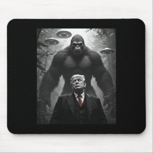 Alfombrilla De Ratón Trump Bigfoot Ovni Encuentro Alien Visita Consp