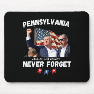 Alfombrilla De Ratón Trump Butler Pennsylvania nunca se olvida