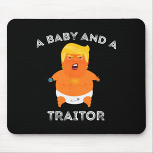 Alfombrilla De Ratón Trump Byby Y Un Traidor Divertido Presidente Trump