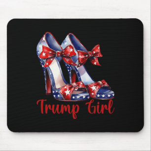 Alfombrilla De Ratón Trump, Chica de alto talón, tacones de bandera est