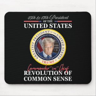 Alfombrilla De Ratón Trump Comandante en Jefe 45 47 Revolución de