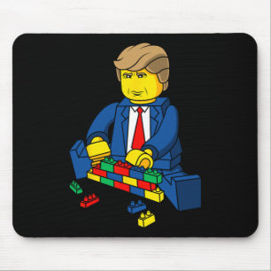 Alfombrilla De Ratón Trump Construye Una Camisa De Muro